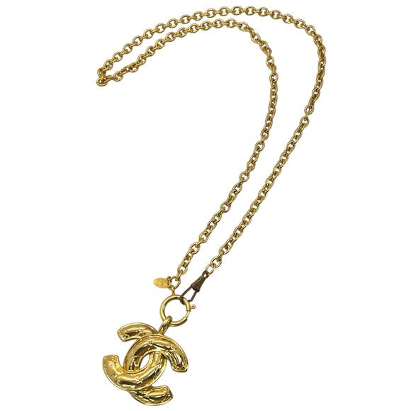 Chanel Vintage CC Matelasse Necklace - Picture 1 of 6